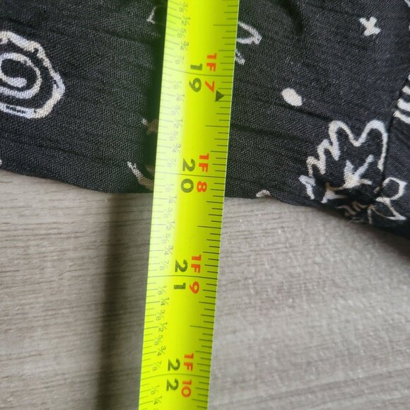 Pendleton Womens Black & White Leaf Pattern  Button-Up Blouse L - Picture 2 of 4